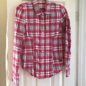 Red plaid Roxy shirt